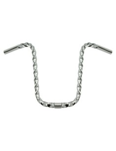U Square Twisted Handlebar 13 25.4mm Chrome.